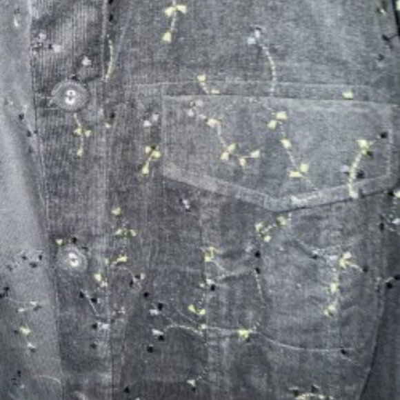 Woman's Black Jacket w/Embroidery - Picture 2 of 6